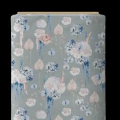 Blumen auf grau French Terry 