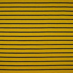 French Terry Streifen Senf 