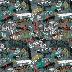 Jersey Digital Graffiti Dunkelgrün 