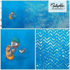 Robo Skater Blau Jersey 