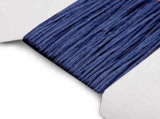 Satinschnur für Kumihimo 1 mm Dunkelblau 3 Meter 