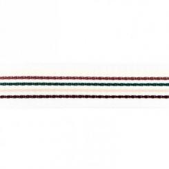 Gurtband 40 mm Poplypropylen Multi Streifen Choco-Ecru 