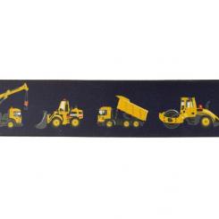 Gummiband Marine bedruckt Bagger und co 40 mm 