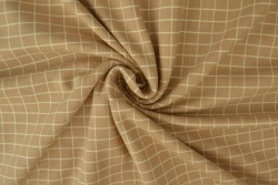 Baumwolljersey Karo Taube 175 cm Breit 