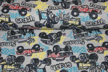 Baumwolljersey Truck und Traktor 