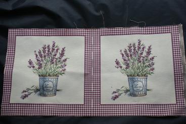 Kissen Panel Lavendel 