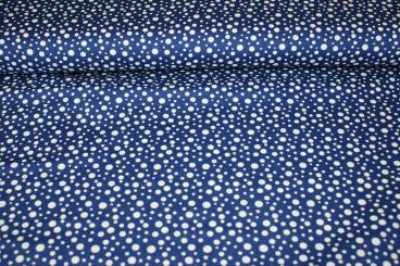Baumwoll Pünktli Kobalt 