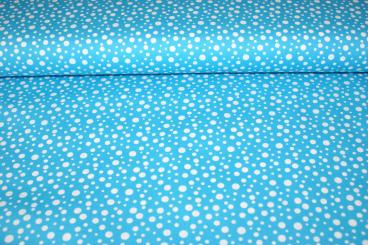 Baumwoll Pünktli Aqua 