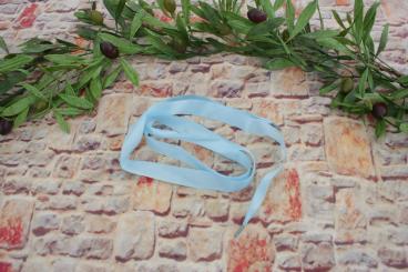 Satin Schnürsenkel Hellblau 