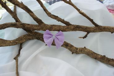 Schleife Gross mit Stein Violette 