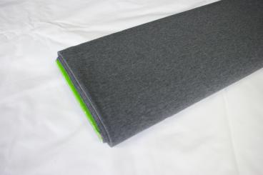 Baumwolljersey Uni - Grau Melange 