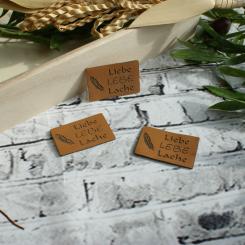 Label Naturleder Liebe 