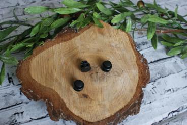 Kordelstopper 2 löchrig schwarz 