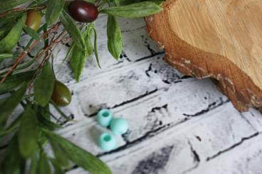 Perle Mittel 6 Stk., Mint matt 