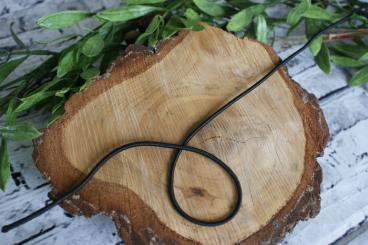Gummikordel Rund 3 mm Schwarz 
