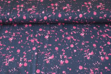 Baumwolljersey Klecks pink 