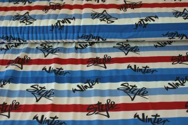 Baumwolljersey Style blau 