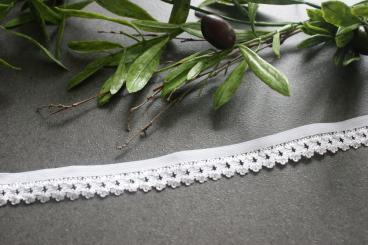 Elastische Spitze Weiss 