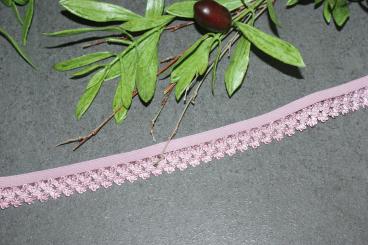 Elastische Spitze Altrosa 