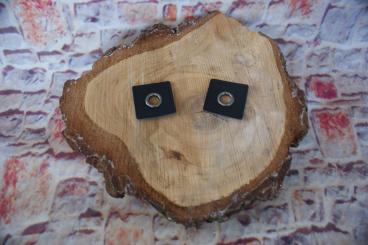 Ösen auf Kunstleder 2 Stk. Schwarz 