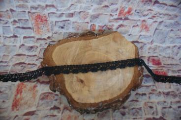 Spitzenband Baumwolle schwarz 