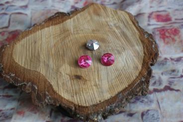 Strasssteine Zum Aufnähen 15 mm Dunkel Rosa 