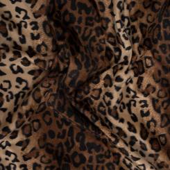 Fellstoff Leopard braun 