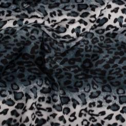 Fellstoff Leopard schwarz 