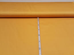 Baumwollstoff uni - Senfgelb 
