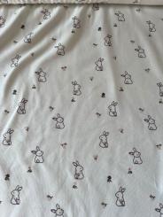 Baumwolljersey kleines Häschen 