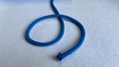 Doppelgewebte Baumwollkordel 8 mm Wolkenblau 