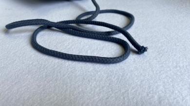 Doppelgewebte Baumwollkordel 8 mm Jeans 