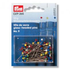 Glaskopfstecknadeln bunt - 10g - Prym 