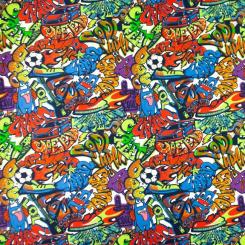 Jersey Graffiti Blau 