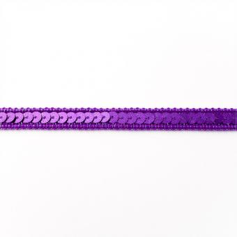Paillettenband 10 mm - Violett 