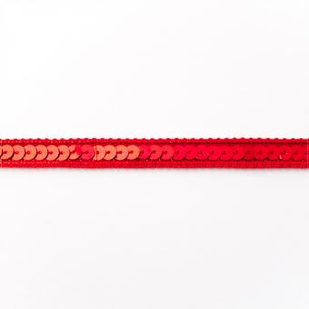 Paillettenband 10 mm - Rot 
