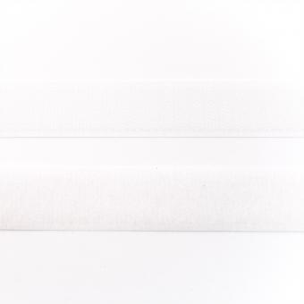 Klettband inkl. Flausch 20 mm - Weiß 