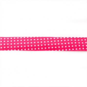 Schrägband Bedruckt, 3 m Stück - Dunkel Fuchsia 