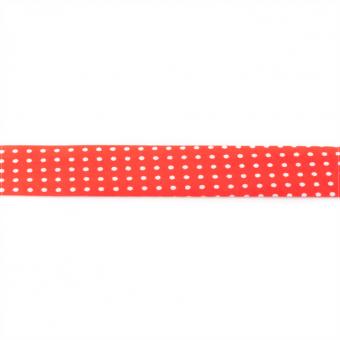 Schrägband Bedruckt, 3 m Stück - Rot 