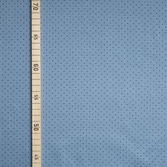 Bündchen Minidots - 70 cm breit - Blau 