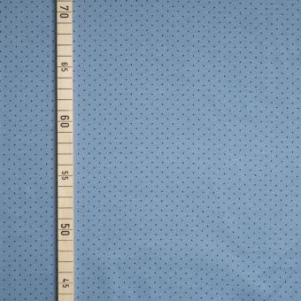 Bündchen Minidots - 70 cm breit - Blau 