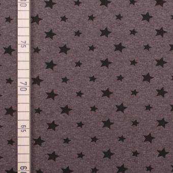 Bündchen Melange Sterne - 70 cm breit - Taupe 