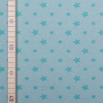 Bündchen Melange Sterne - 70 cm breit - Mint 
