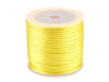 Satinschnur für Kumihimo 1 mm Gelb 25 Meter 