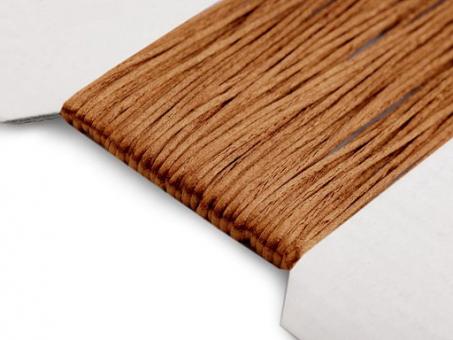 Satinschnur für Kumihimo 1 mm Hellbraun 1 Meter 