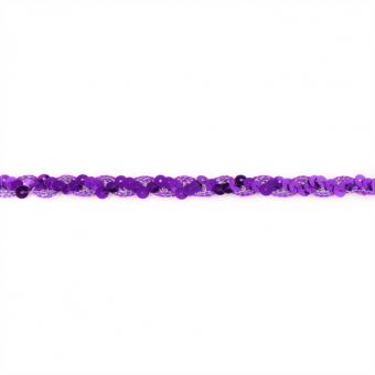 Paillettenband Zickzack - Violett - 13 mm 