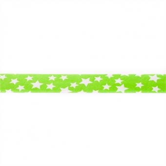 Schrägband Stern (20 mm), 3 m Stück- Lime 