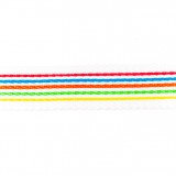 Gurtband 40 mm Poplypropylen Multi Streifen Rot-Gelb 
