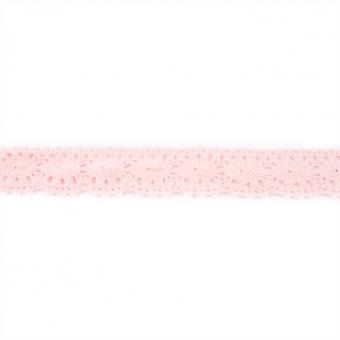 Spitzenband Baumwolle - Colour Line - Alt Rosa - 25 mm 