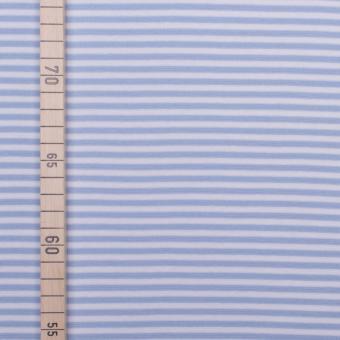 Bündchen Ringel - 70 cm breit - Hellblau 